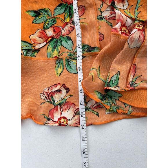 D1 Ali &‎ Jay Orange Floral Maxi Dress Size Small - Picture 9 of 9